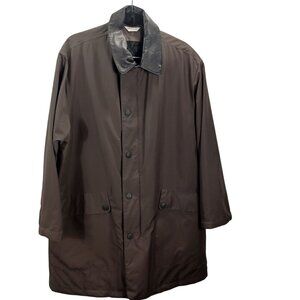 Vintage Grandpa Core Barrington Men's Trench Coat Jacket Olive Green Retro 40S